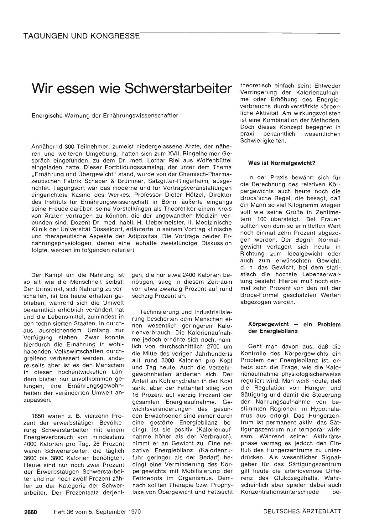 Vorschauseite 1: Wir essen wie Schwerstarbeiter