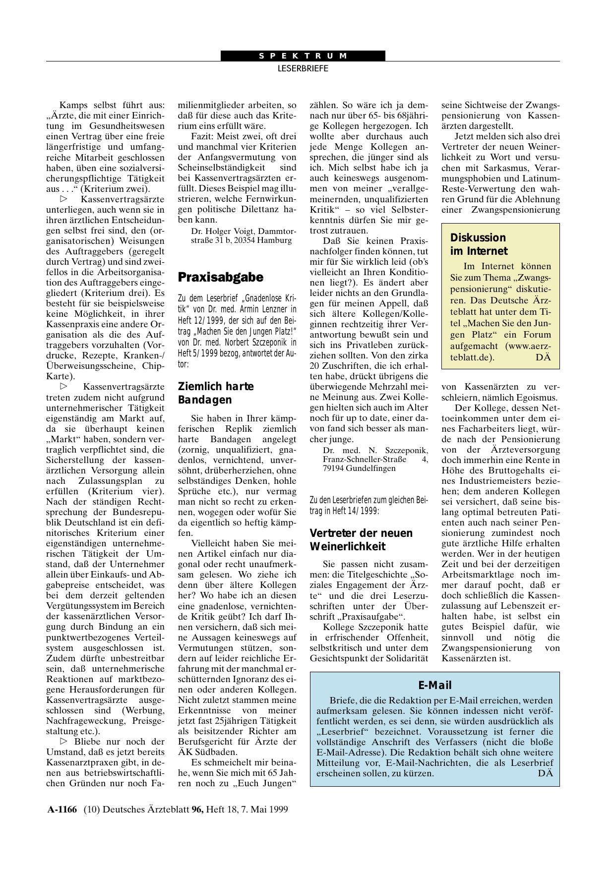 Vorschauseite 1: Praxisabgabe: Ziemlich harte Bandagen