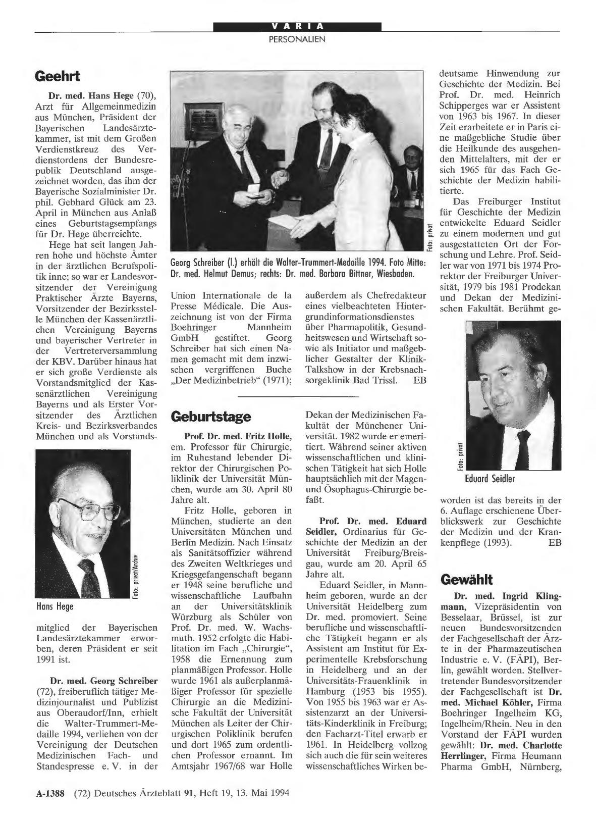 Vorschauseite 1: Geburtstage