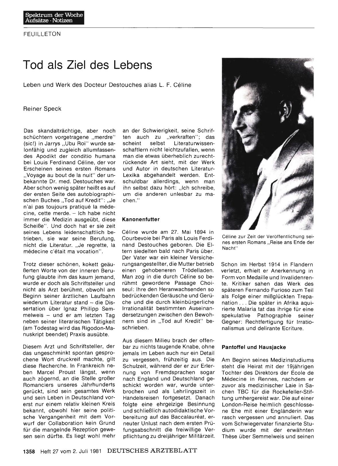 Vorschauseite 1: Tod als Ziel des Lebens
