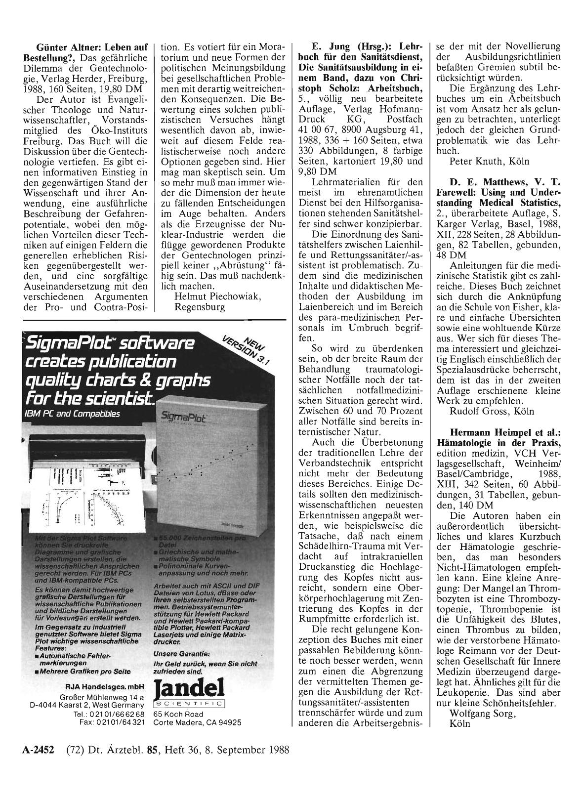Vorschauseite 1: D. E. Matthews, V. T. Farewell: Using and Understanding Medical Statistics
