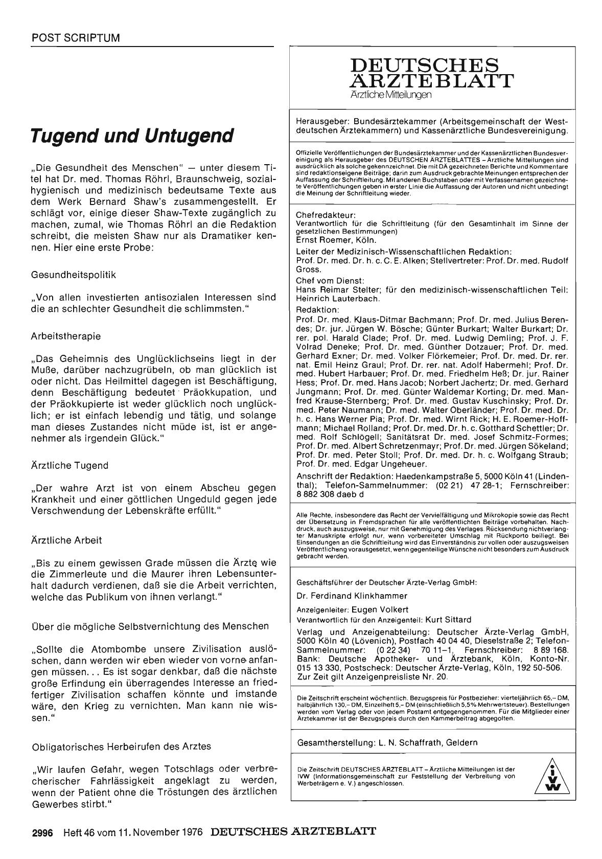 Vorschauseite 1: Tugend und Untugend