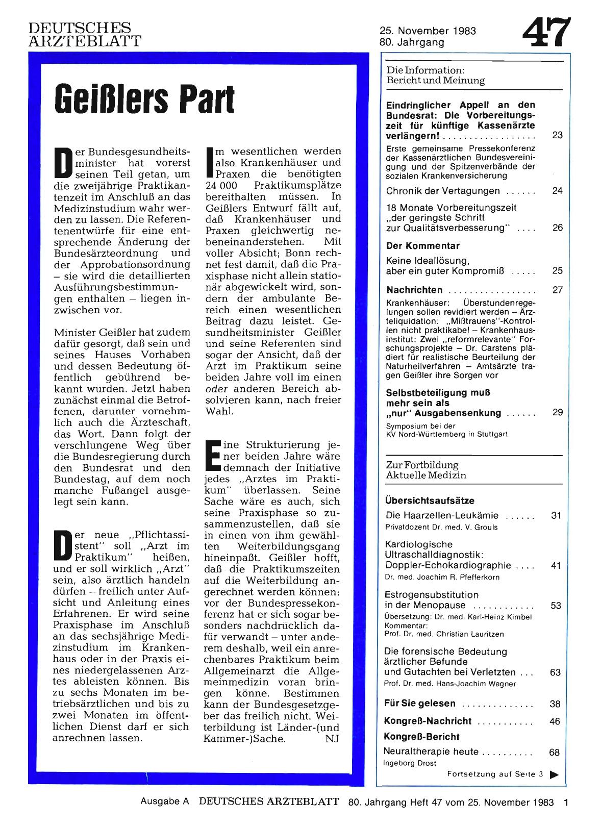 Vorschauseite 1: Geiölers Part
