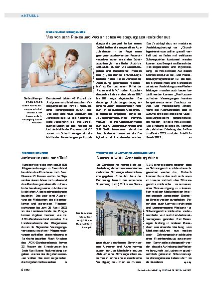 Vorschauseite 1: Pflegeeinrichtungen: Jede vierte zahlt nach Tarif