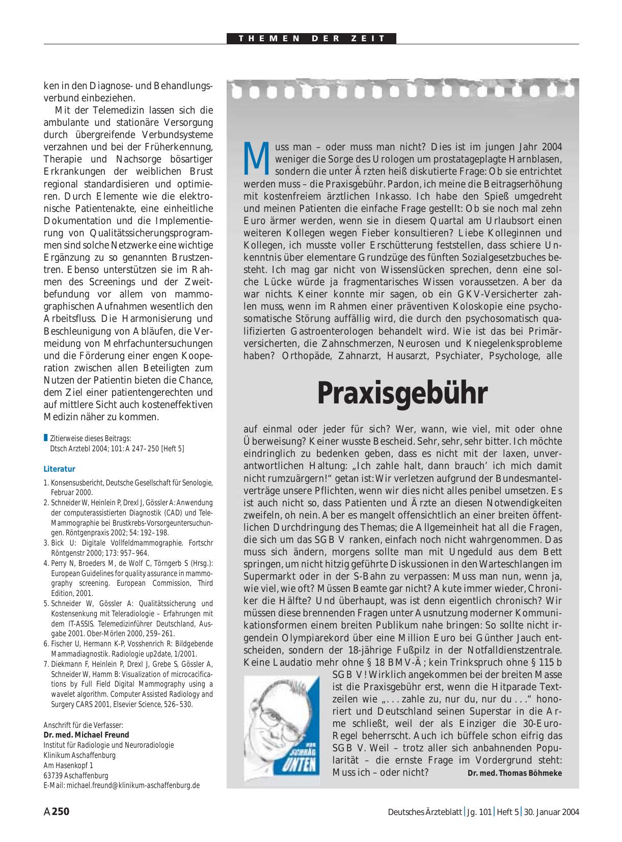 Vorschauseite 1: Praxisgebühr