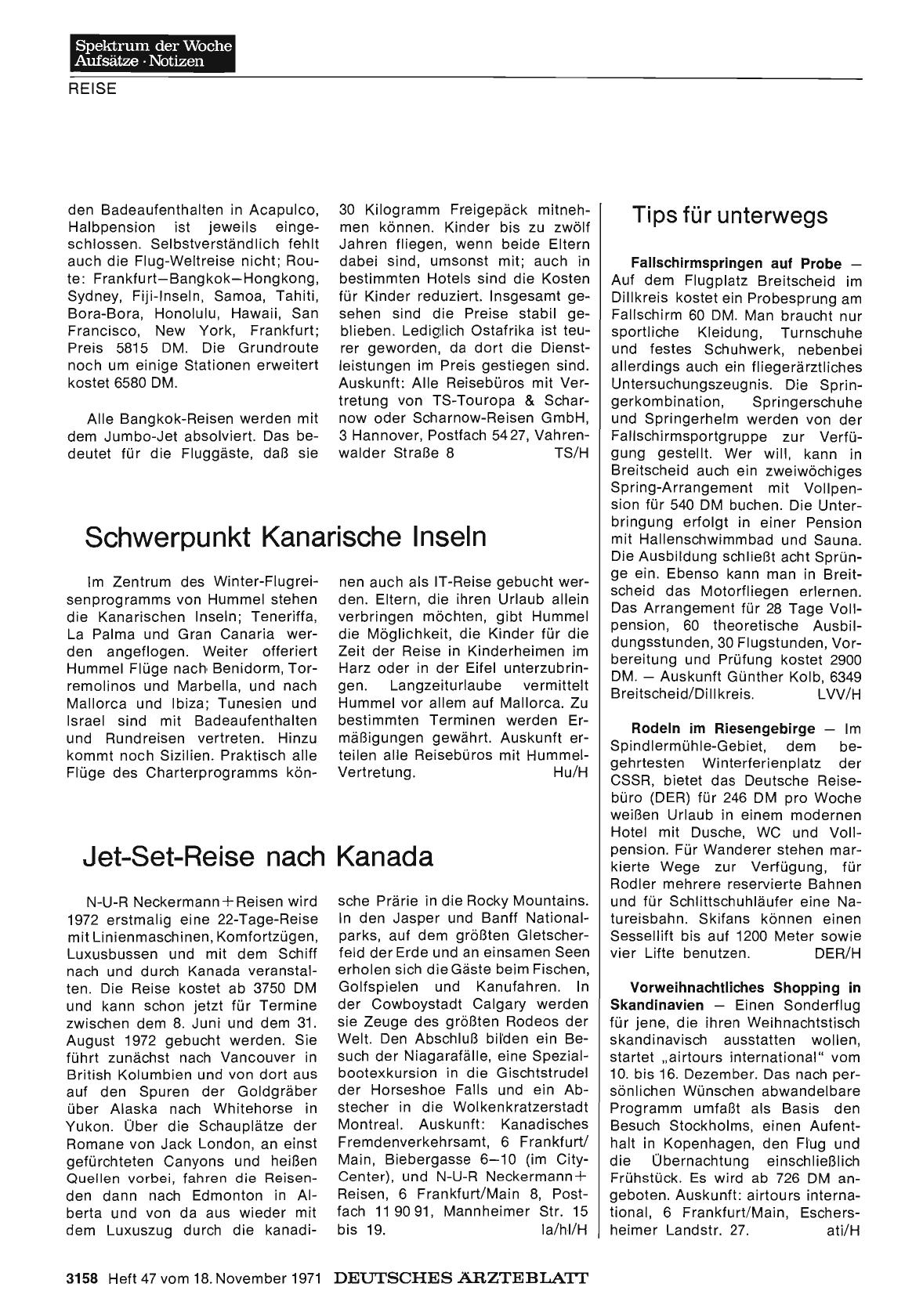 Vorschauseite 1: Tips für unterwegs