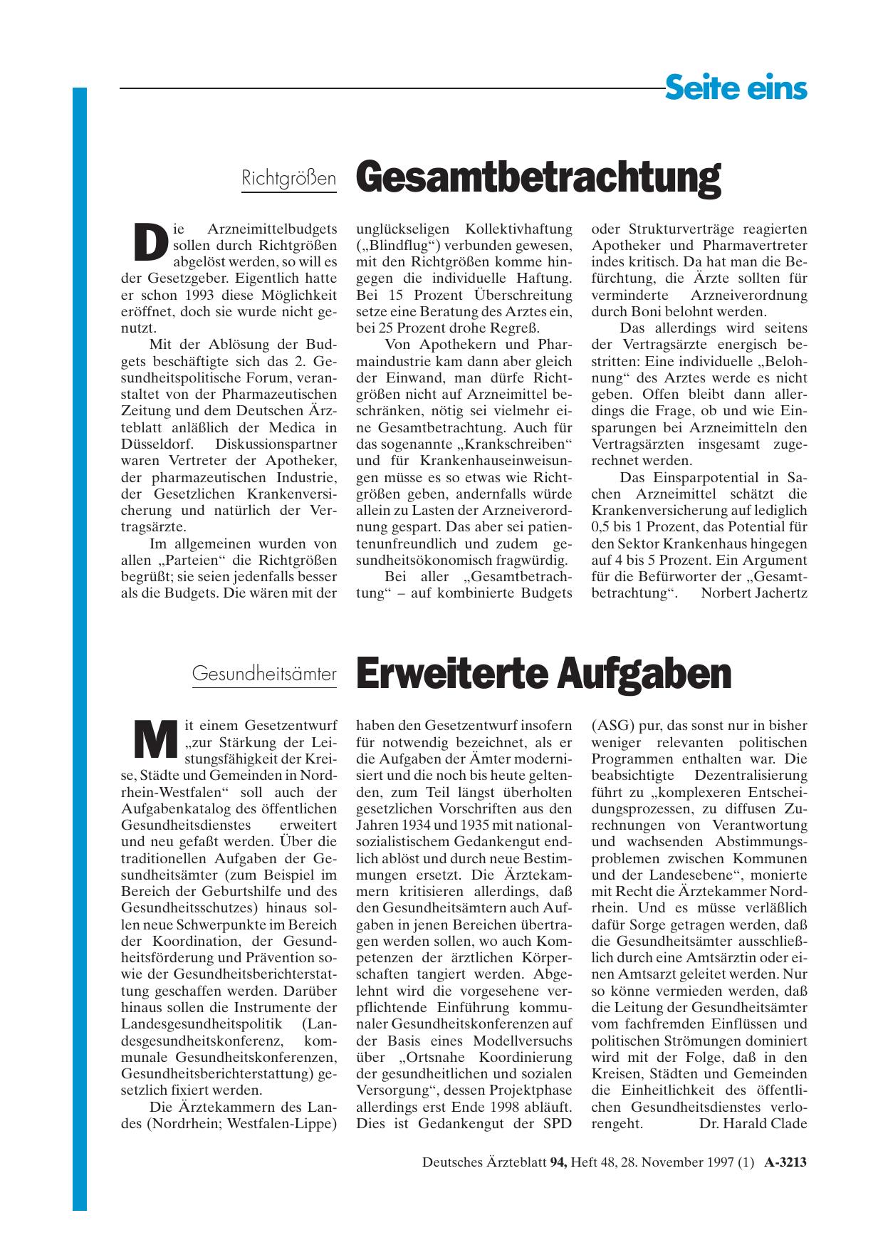Vorschauseite 1: Richtgrößen: Gesamtbetrachtung