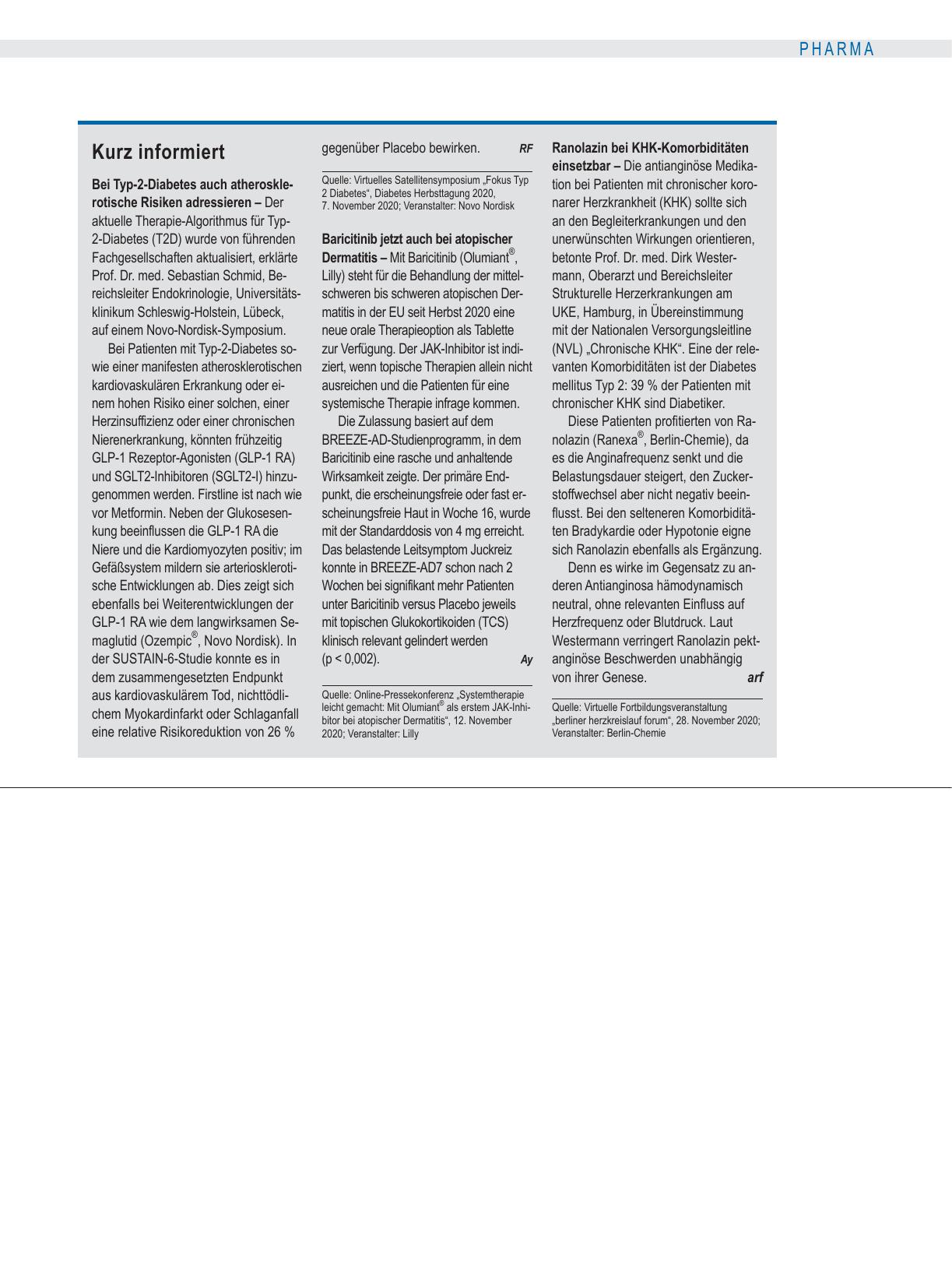 Vorschauseite 1: Kurz informiert