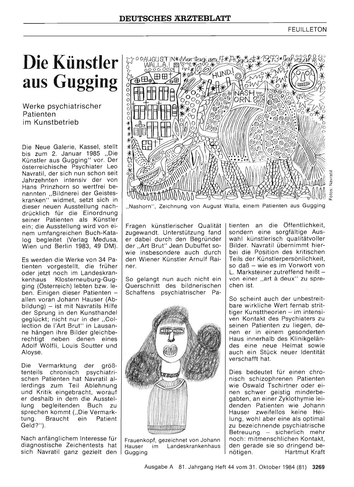 Vorschauseite 1: Die Künstler aus Gugging: Werke psychiatrischer Patienten im Kunstbetrieb