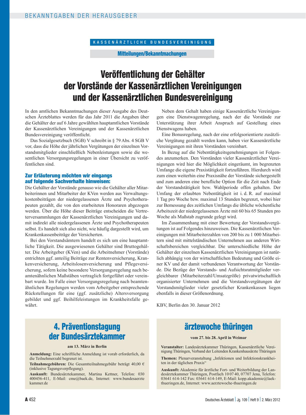 Vorschauseite 1: Ärztewoche Thüringen