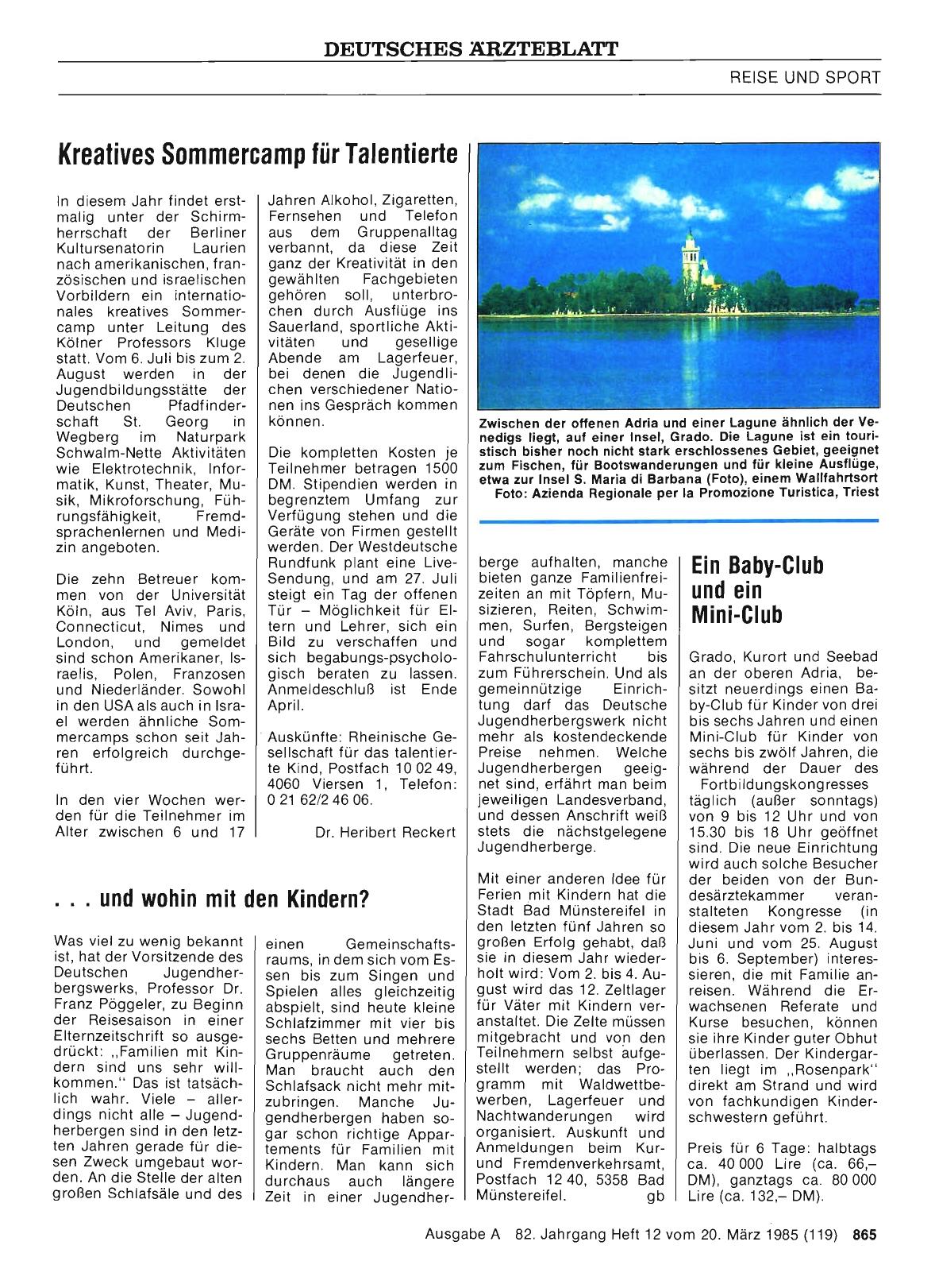 Vorschauseite 1: . .. und wohin mit den Kindern?