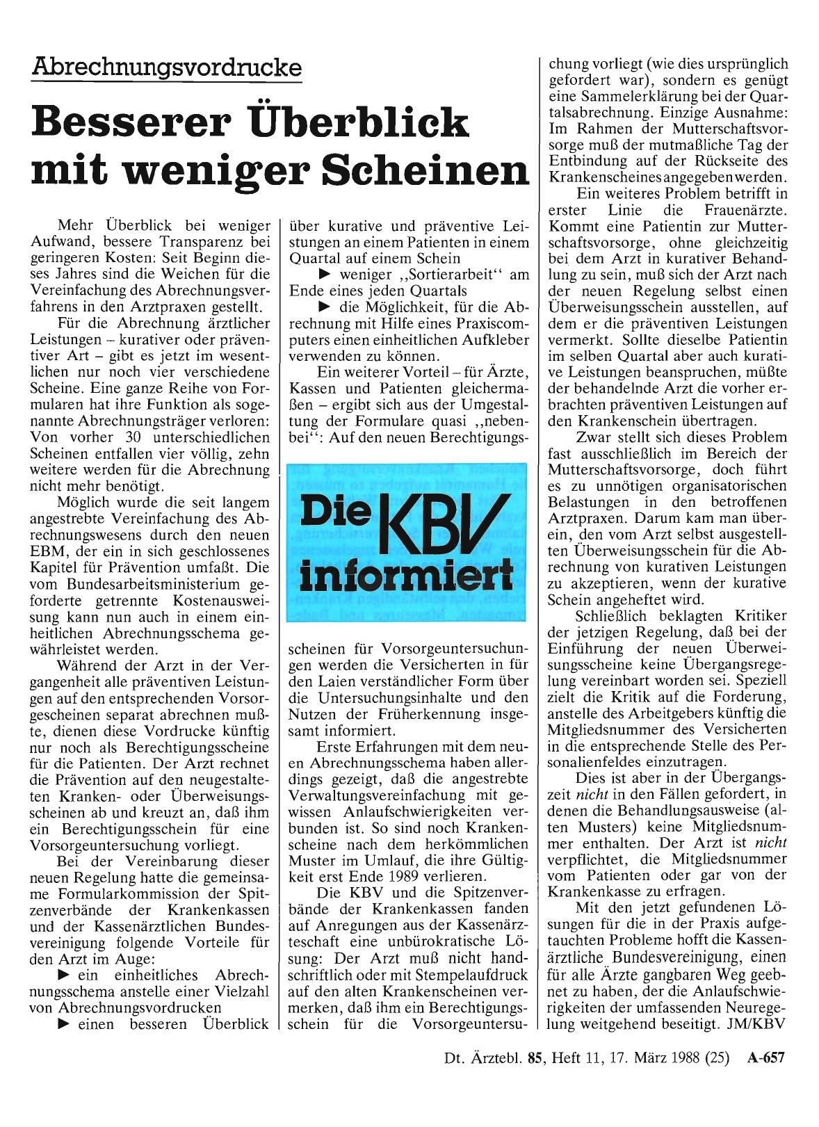 Vorschauseite 1: Abrechnungsvordrucke: Besserer Überblick mit weniger Scheinen
