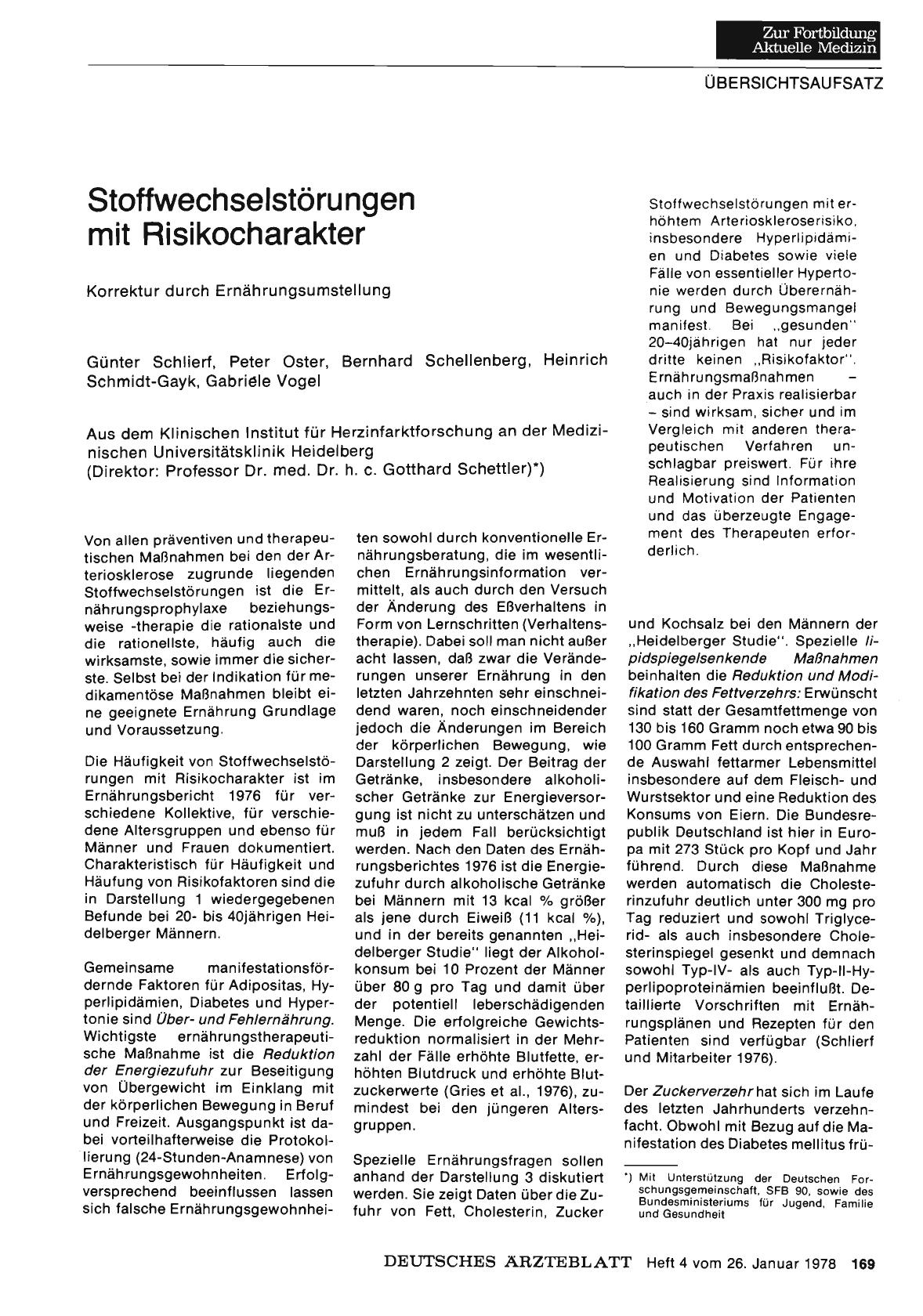 Vorschauseite 1: Stoffwechselstörungen mit Risikocharakter
