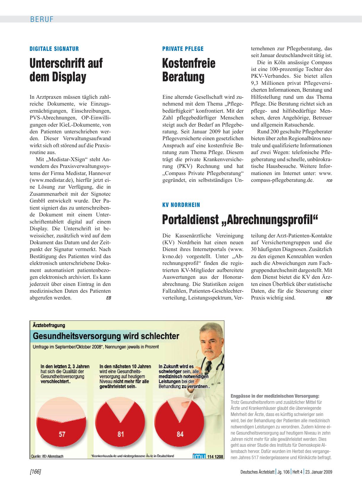 Vorschauseite 1: Arztbefragung