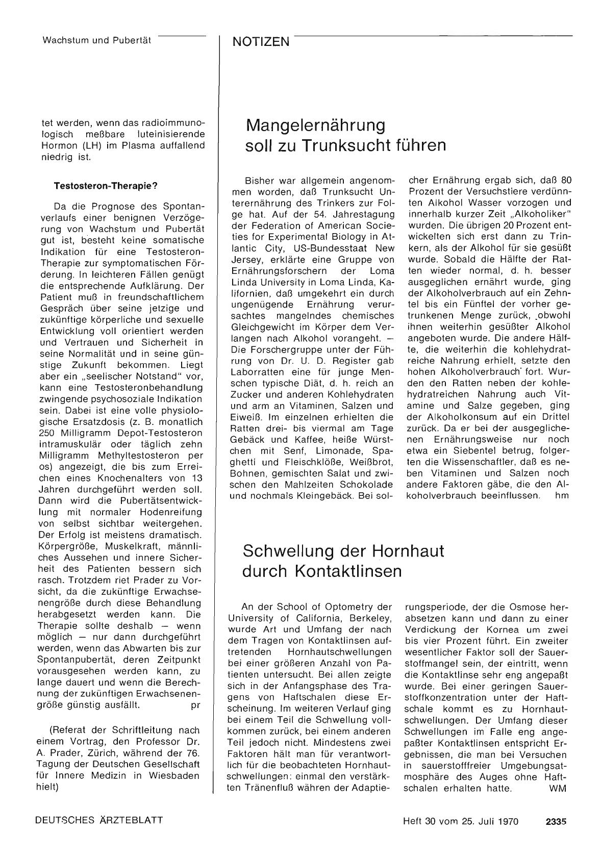 Vorschauseite 1: Schwellung der Hornhaut durch Kontaktlinsen