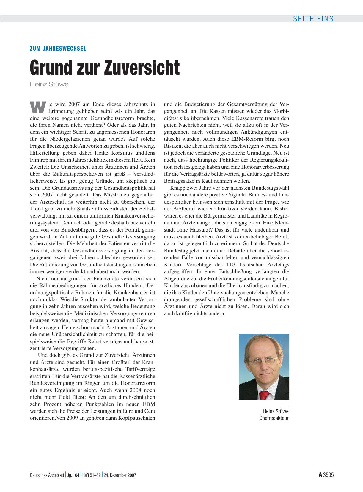 Vorschauseite 1: Grund zur Zuversicht