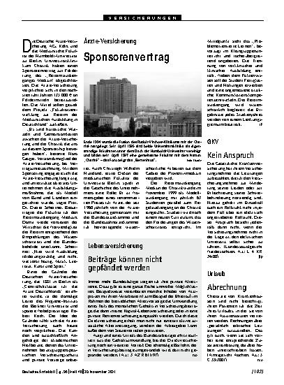 Vorschauseite 1: Lebensversicherung: Beiträge können nicht gepfändet werden