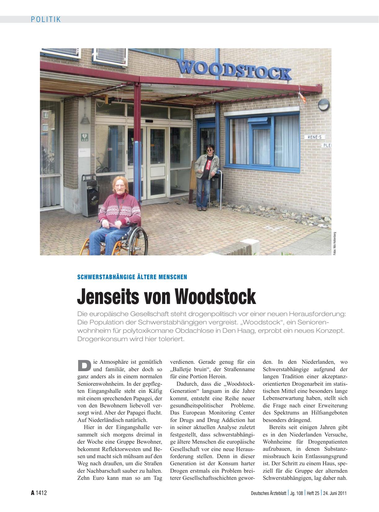 Vorschauseite 1: Schwerstabhängige ältere Menschen: Jenseits von Woodstock