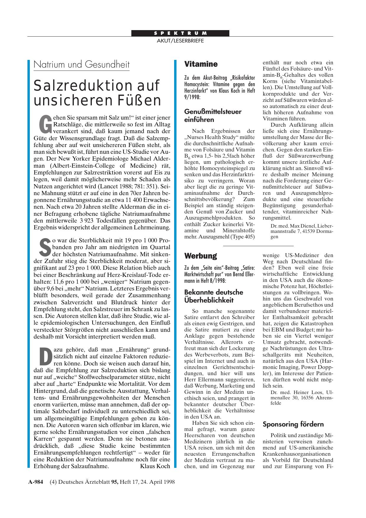 Vorschauseite 1: Werbung: Bekannte deutsche Überheblichkeit