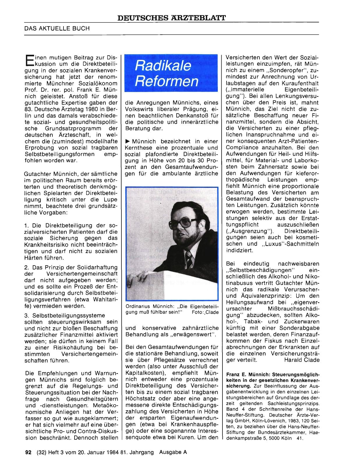 Vorschauseite 1: Radikale Reformen