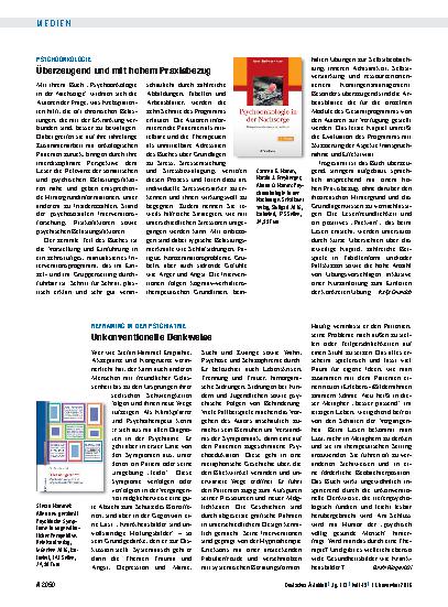 Vorschauseite 1: Reframing in der Psychiatrie: Unkonventionelle Denkweise