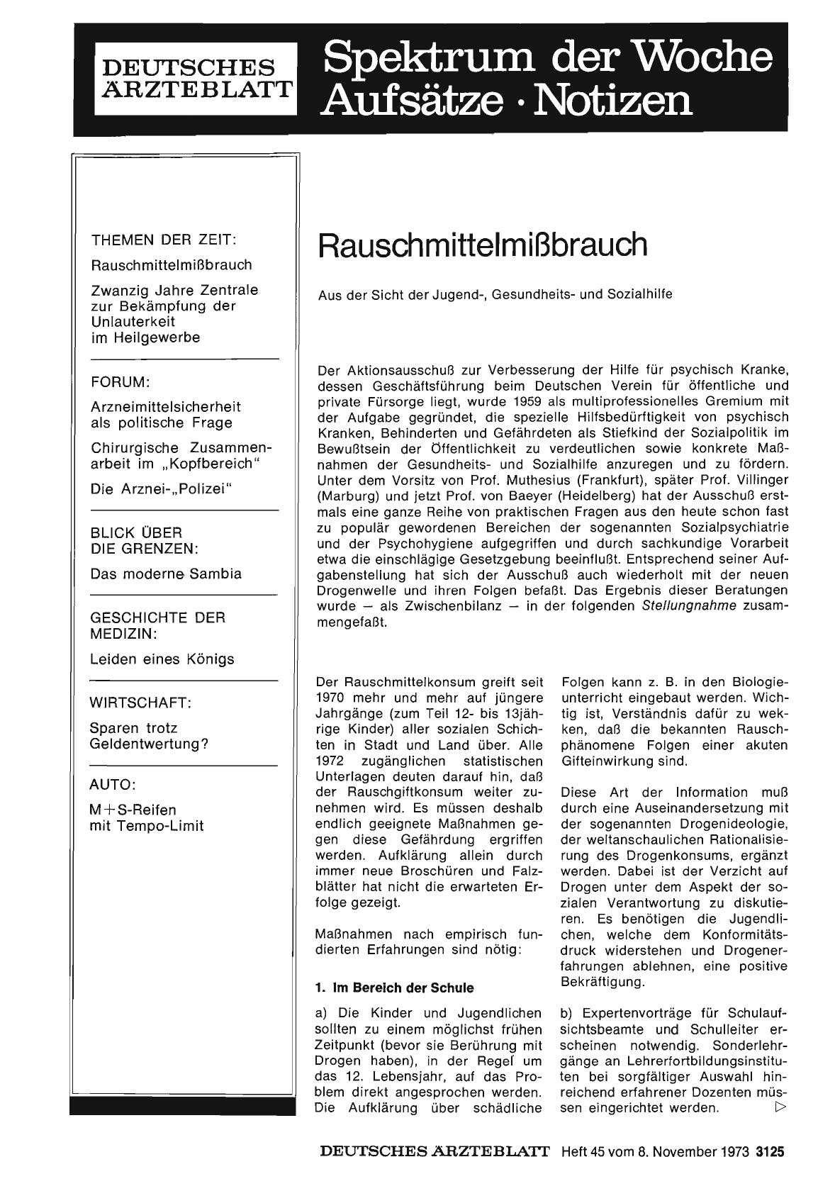 Vorschauseite 1: Rauschmittelmißbrauch
