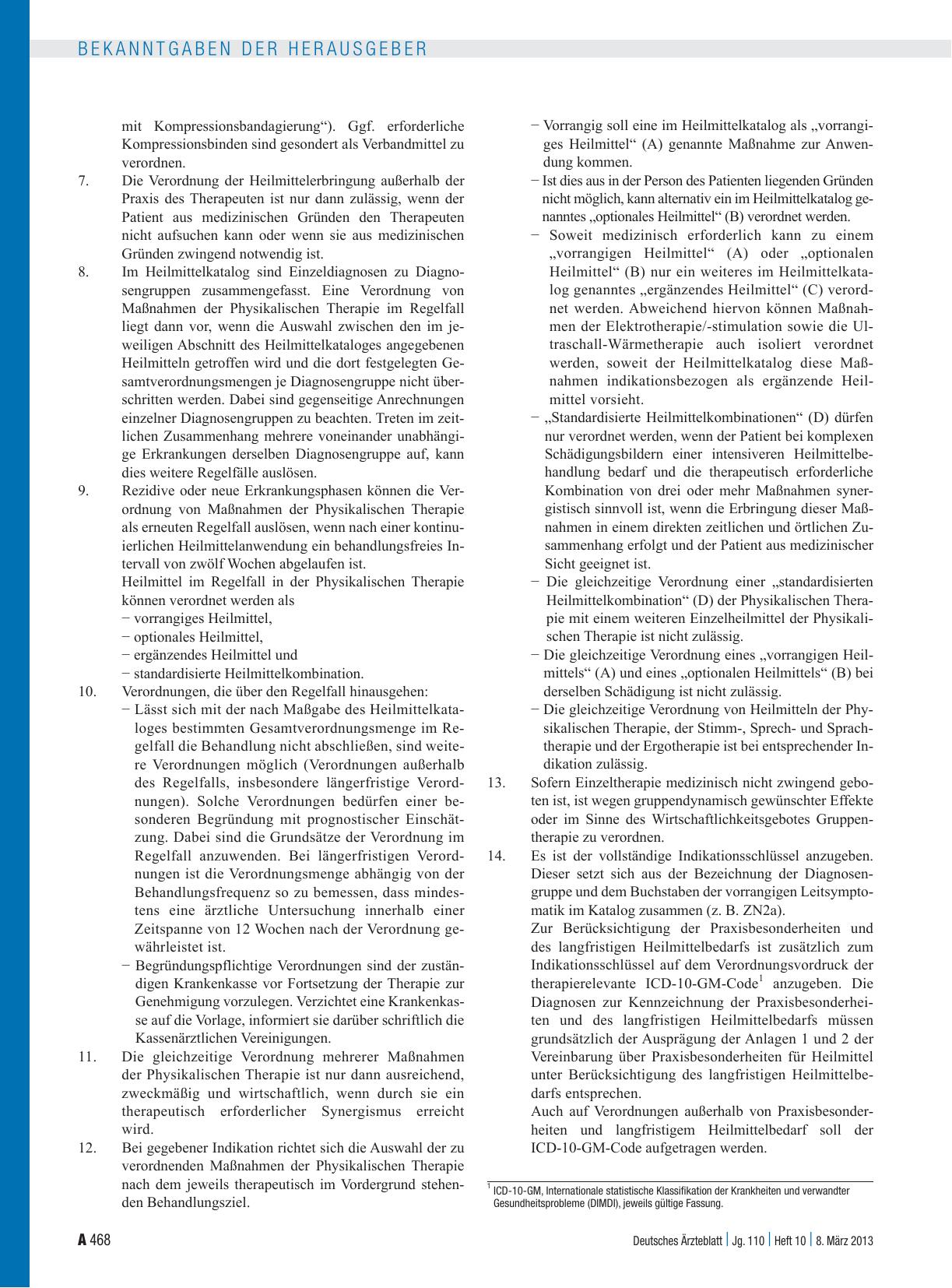 Vorschauseite 2: 32. Änderung der Vereinbarung über Vordrucke für die vertragsärztliche Versorgung
