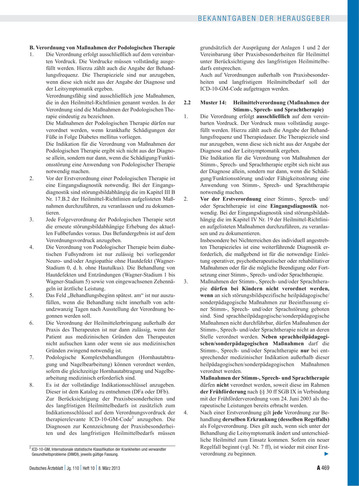 Vorschauseite 3: 32. Änderung der Vereinbarung über Vordrucke für die vertragsärztliche Versorgung