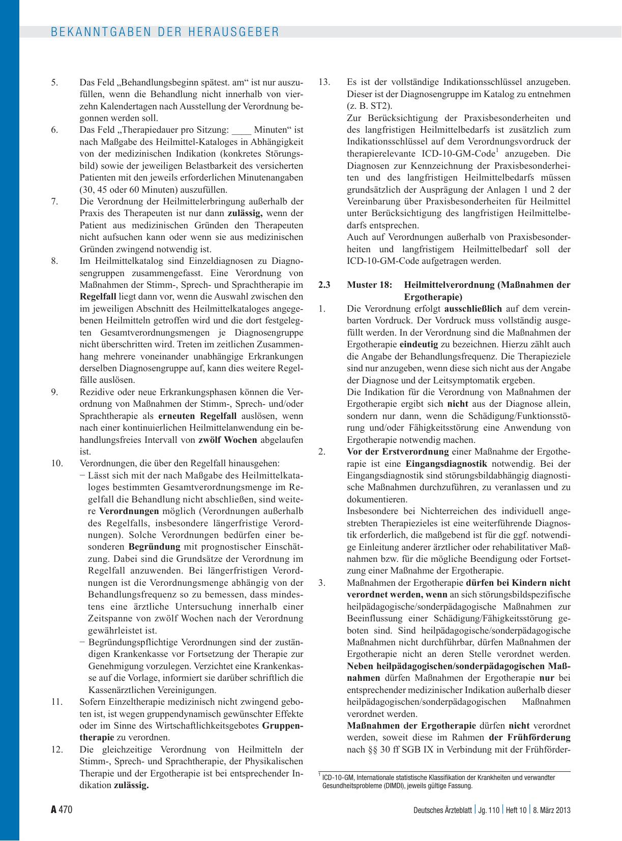 Vorschauseite 4: 32. Änderung der Vereinbarung über Vordrucke für die vertragsärztliche Versorgung