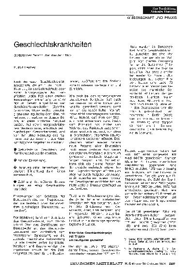 Vorschauseite 1: Geschlechtskrankheiten