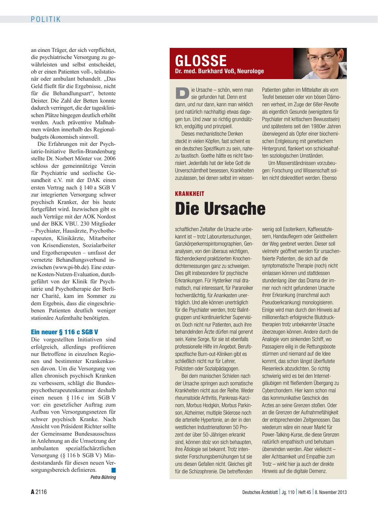 Vorschauseite 1: Krankheit: Die Ursache