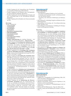 Vorschauseite 6: Bewertung der Zielvereinbarungen in Verträgen mit leitenden Krankenhausärzten durch die gemeinsame Koordinierungsstelle der Bundesärztekammer und des Verbandes der Leitenden Krank…