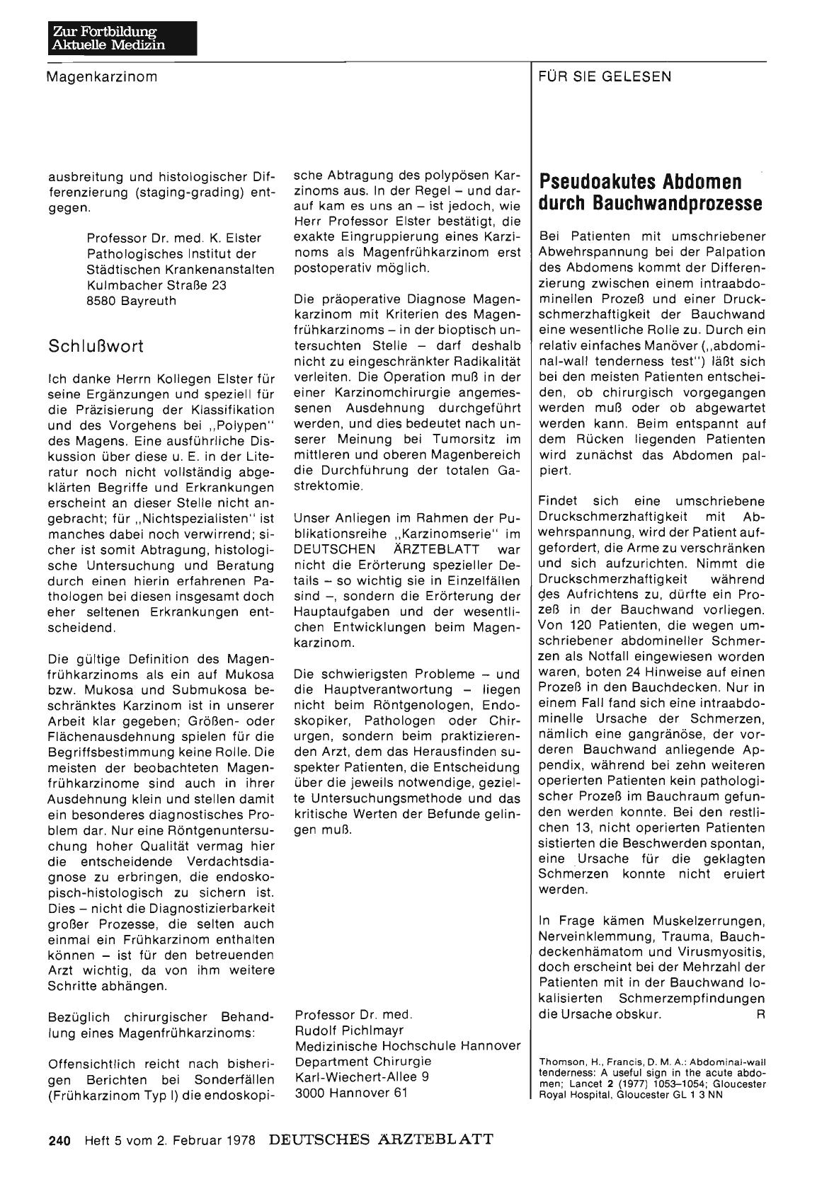 Vorschauseite 1: Pseudoakutes Abdomen durch Bauchwandprozesse