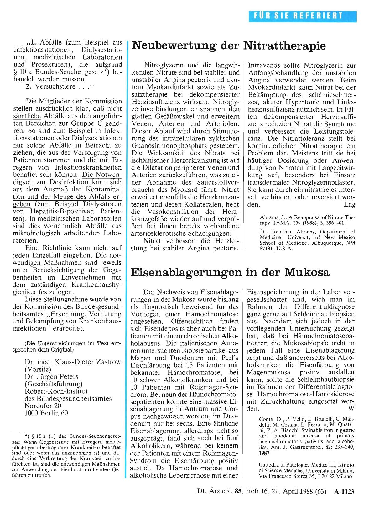 Vorschauseite 1: Eisenablagerungen in der Mukosa