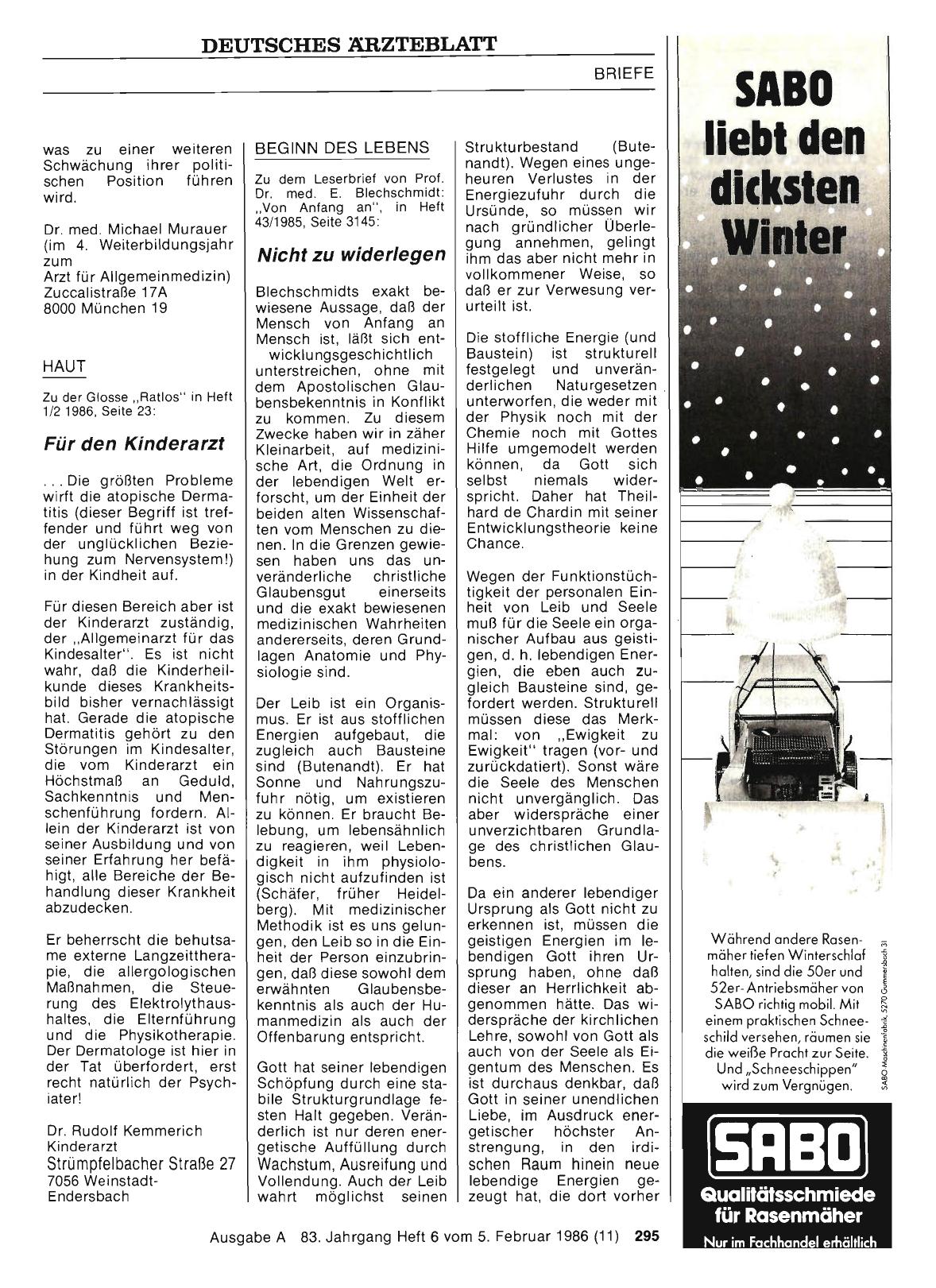 Vorschauseite 1: BEGINN DES LEBENS: Nicht zu widerlegen