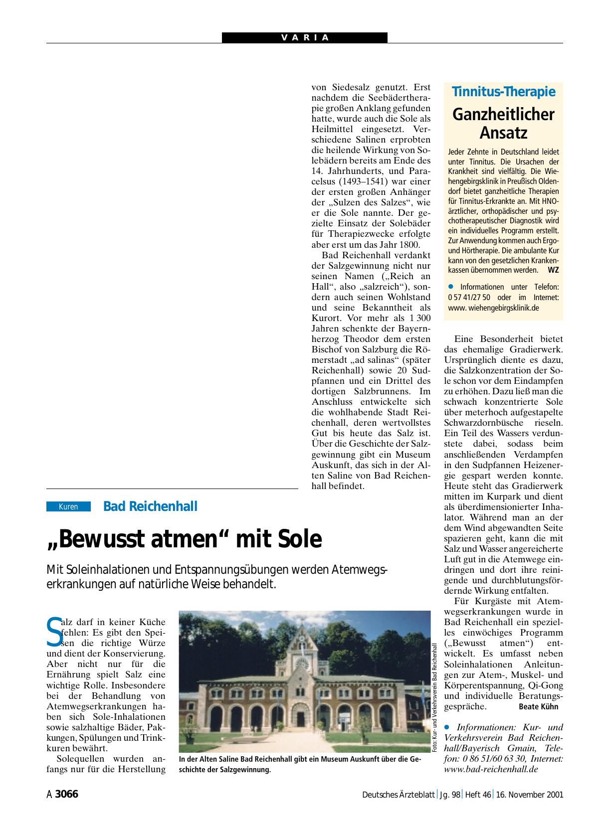 Vorschauseite 1: Tinnitus-Therapie: Ganzheitlicher Ansatz