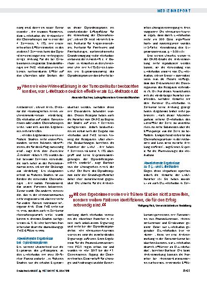 Vorschauseite 2: Onkologie: Methadon wirkt unterschiedlich