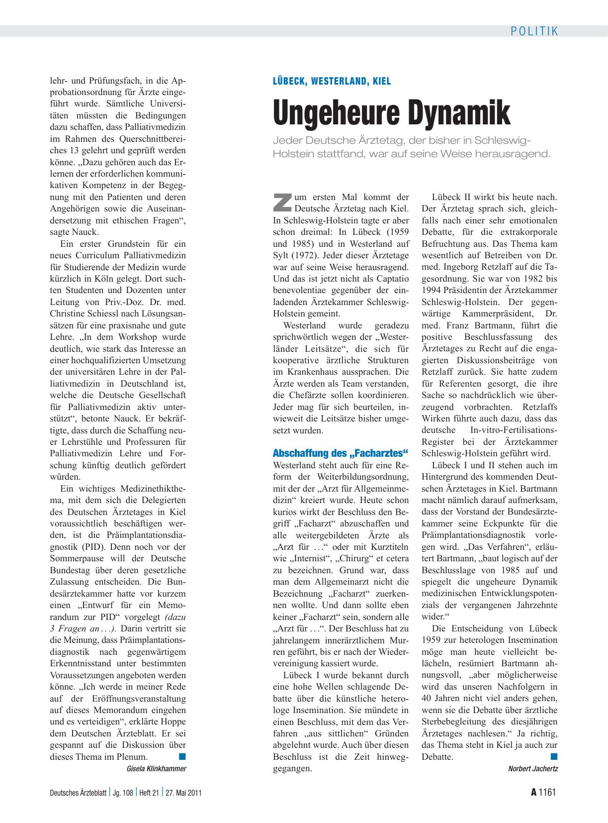 Vorschauseite 1: Lübeck, Westerland, Kiel: Ungeheure Dynamik