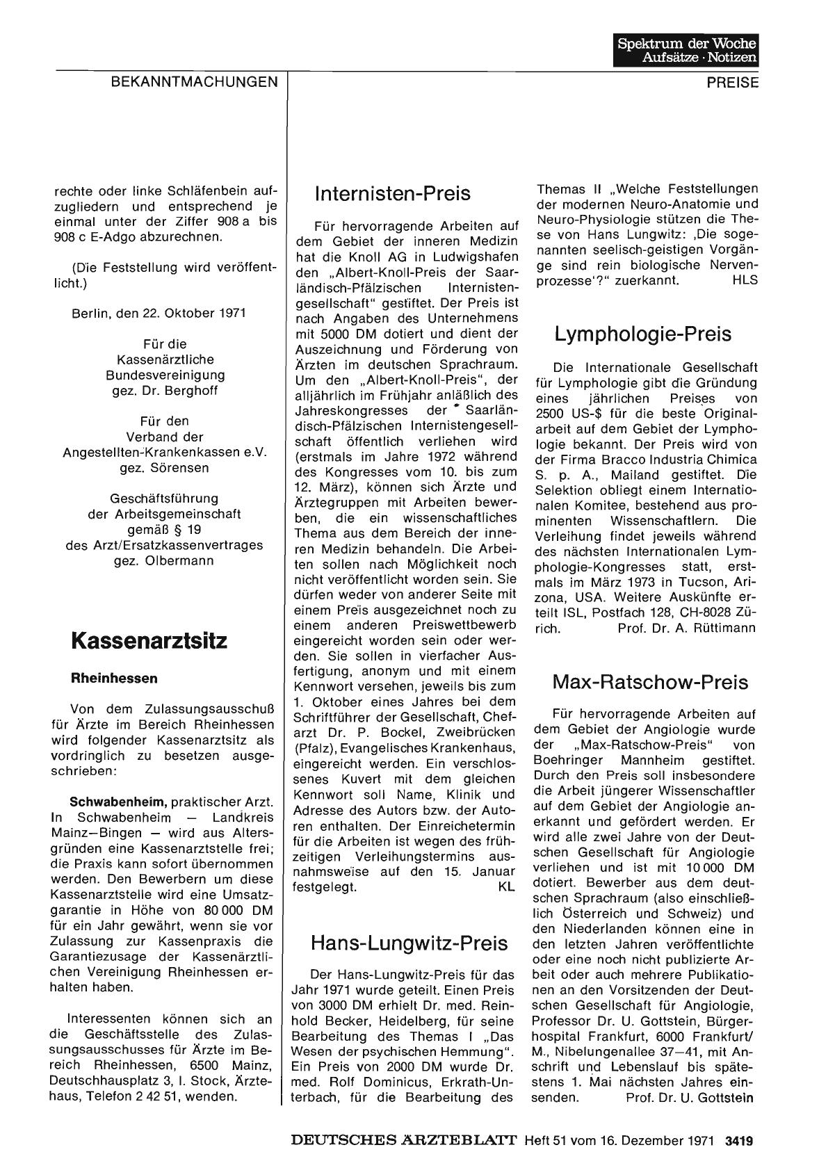 Vorschauseite 1: Internisten-Preis
