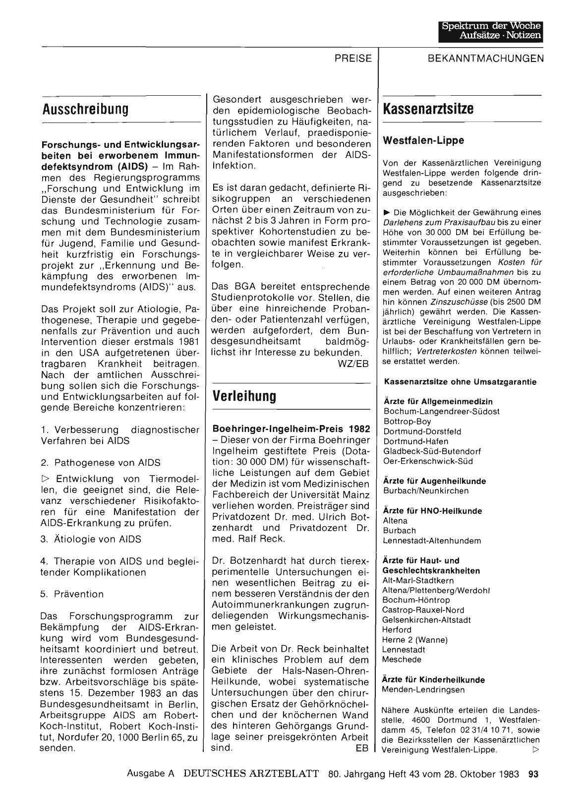 Vorschauseite 1: Verleihung