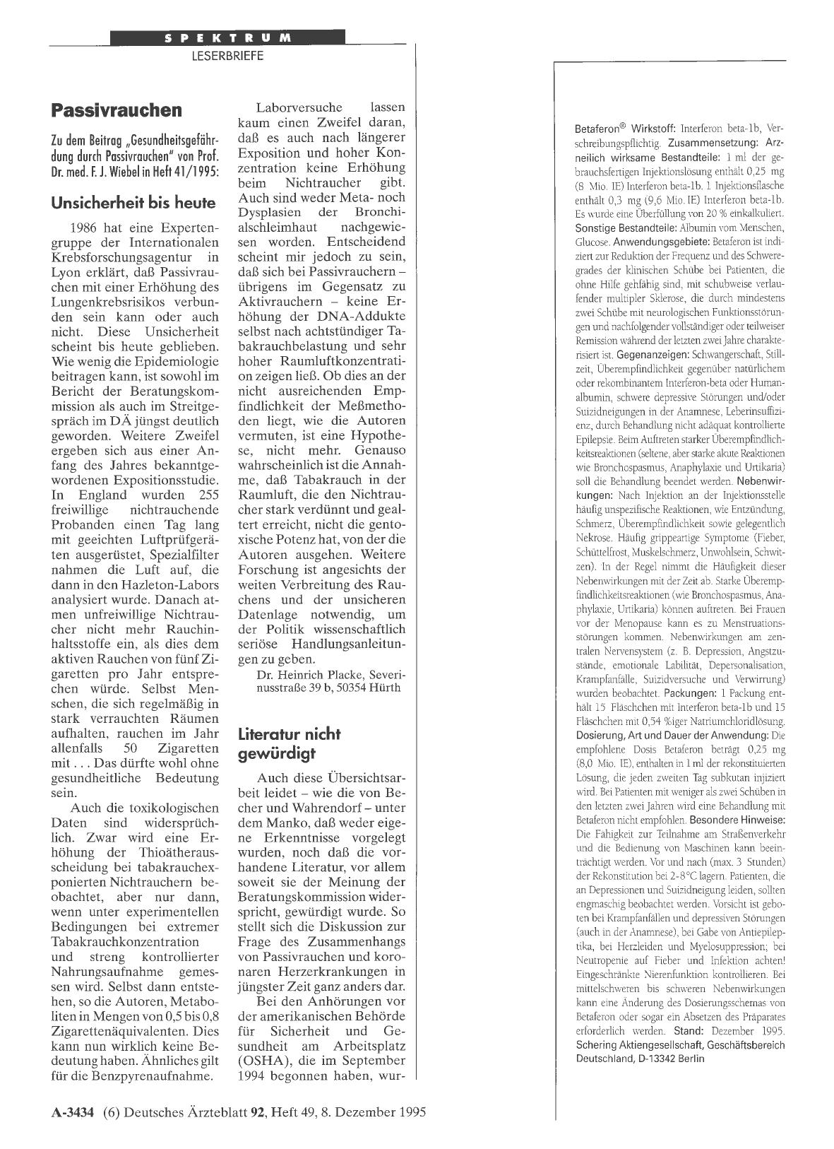 Vorschauseite 1: Passivrauchen: Unsicherheit bis heute