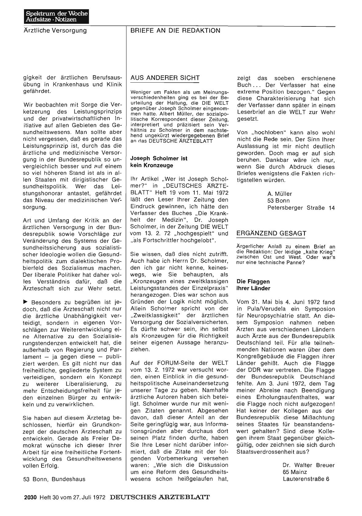 Vorschauseite 1: Aus anderer Sicht: Joseph Scholmer ist kein Kronzeuge
