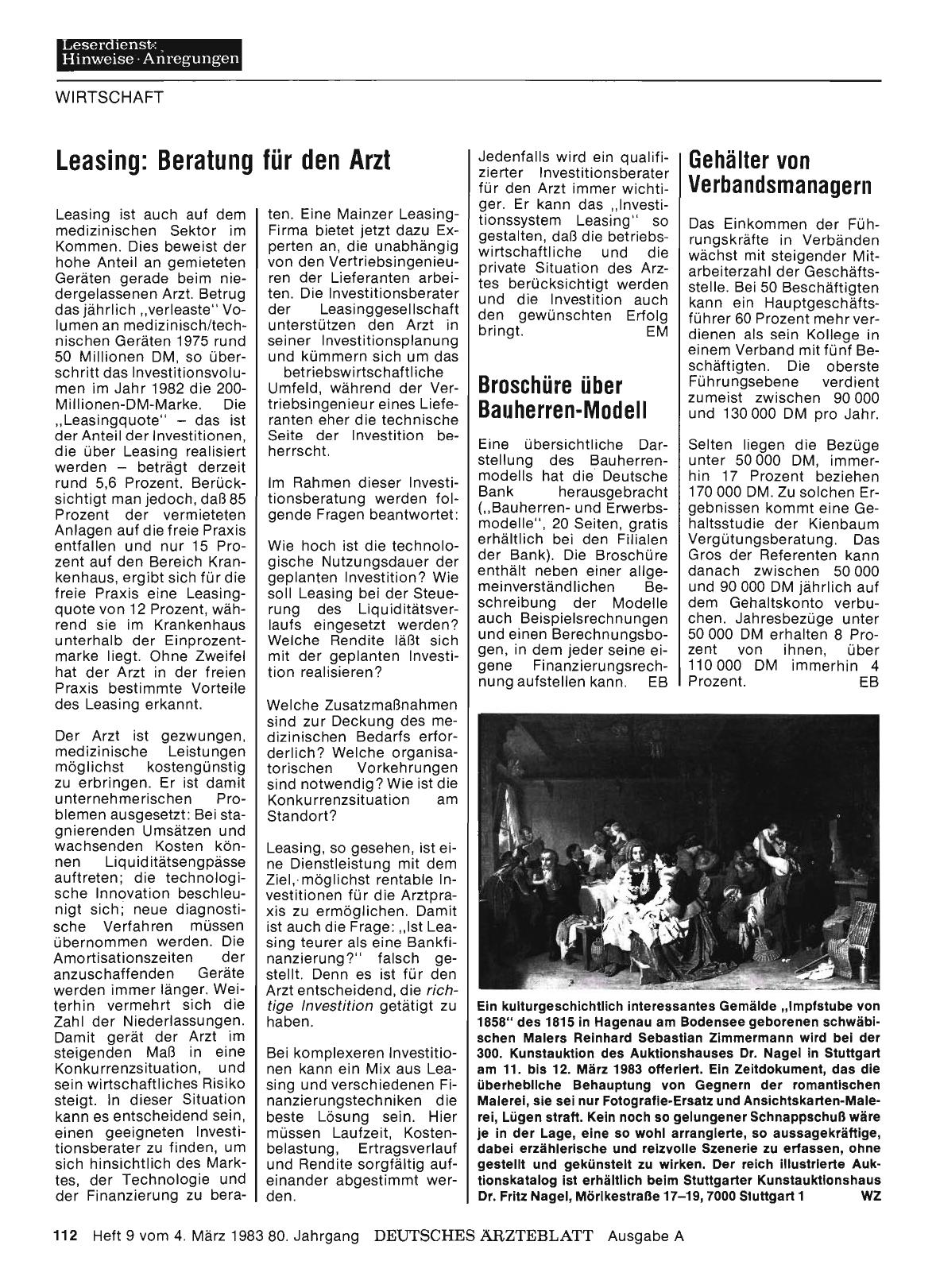 Vorschauseite 1: Leasing: Beratung für den Arzt