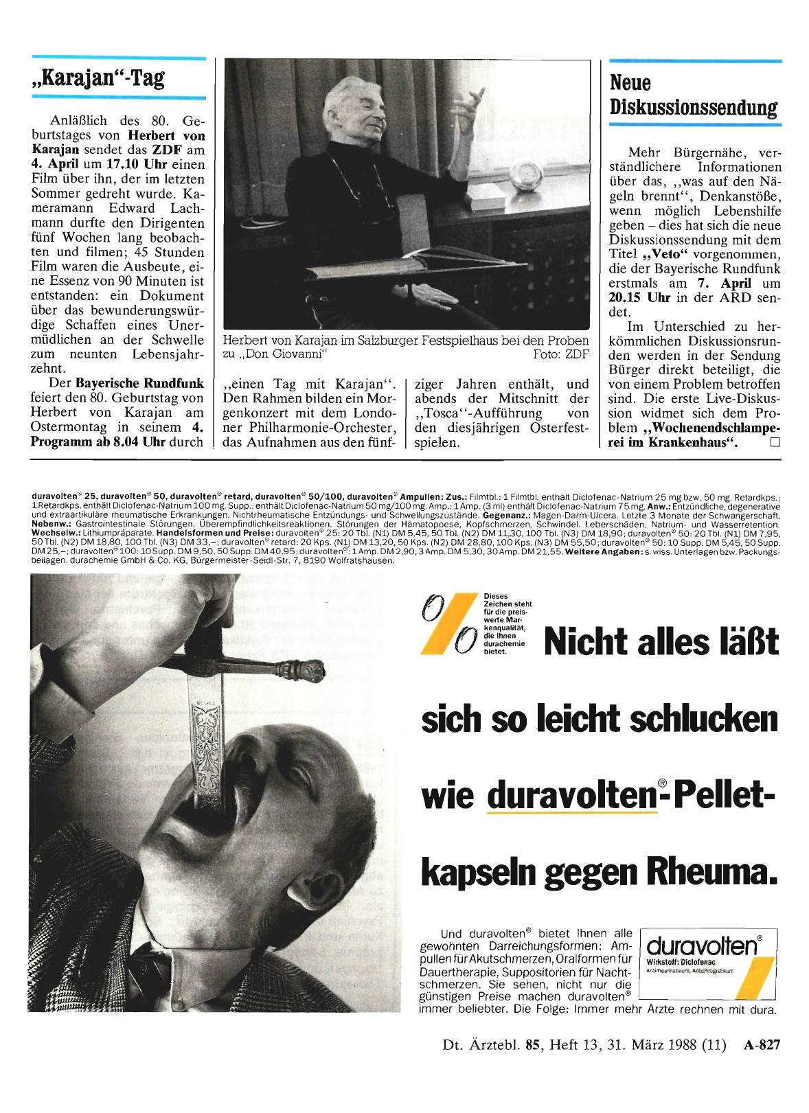 Vorschauseite 1: „Karajan„-Tag