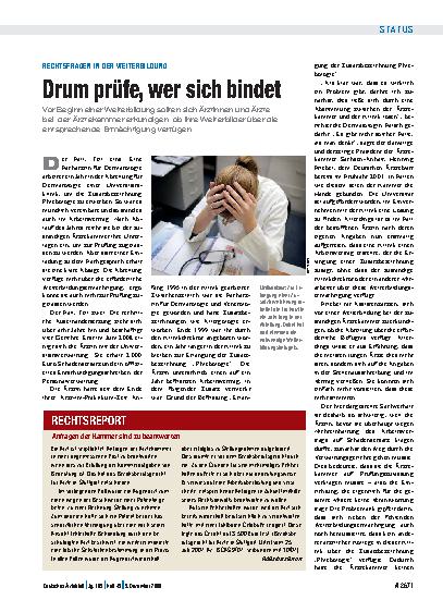 Vorschauseite 1: Anfragen der Kammer sind zu beantworten