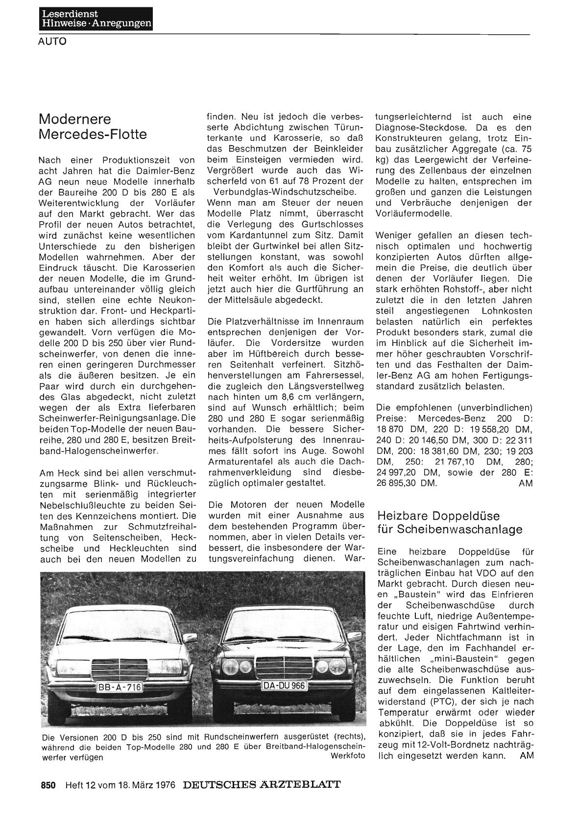 Vorschauseite 1: Modernere Mercedes-Flotte