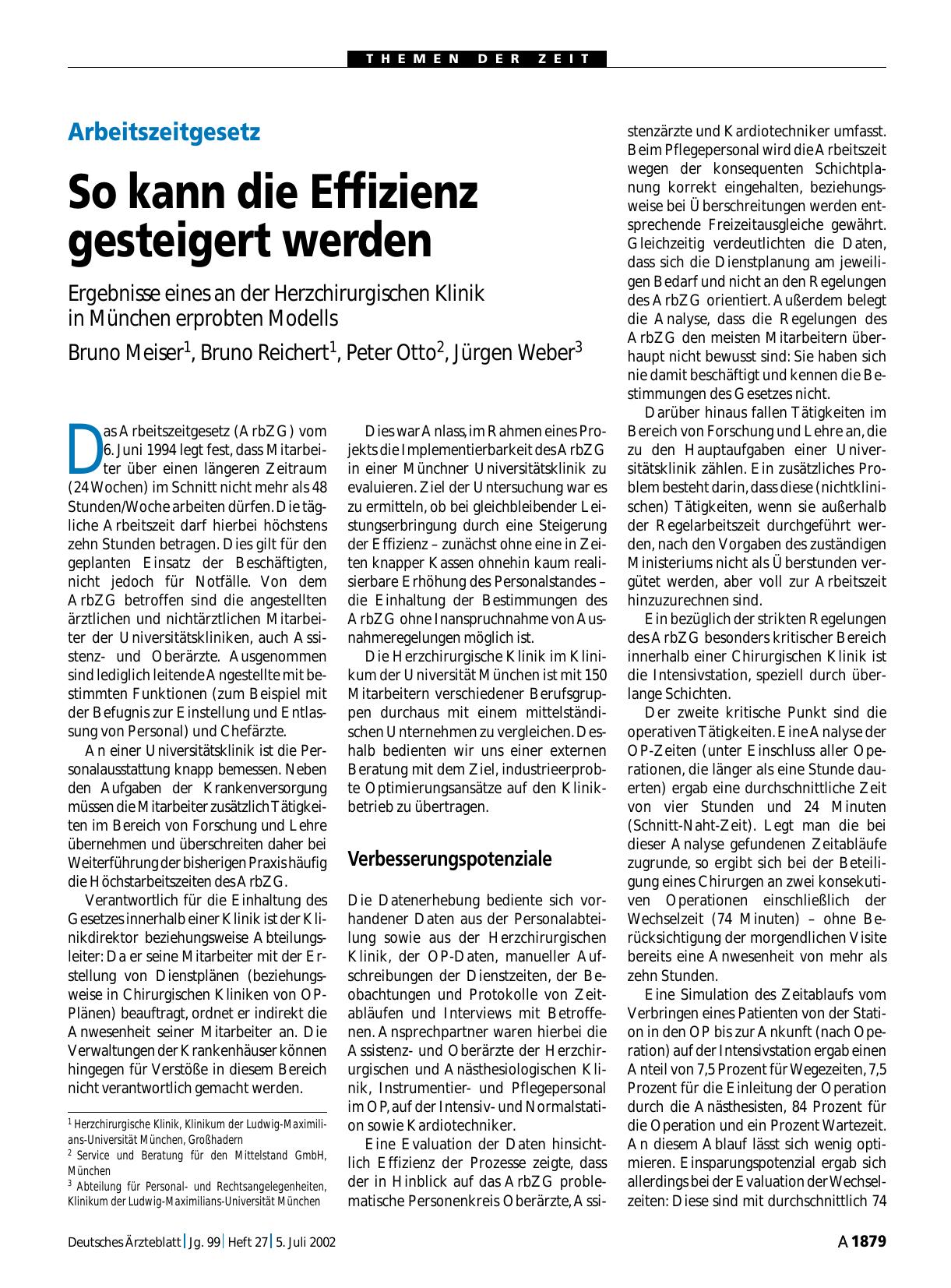 Vorschauseite 1: Arbeitszeitgesetz: So kann die Effizienz gesteigert werden
