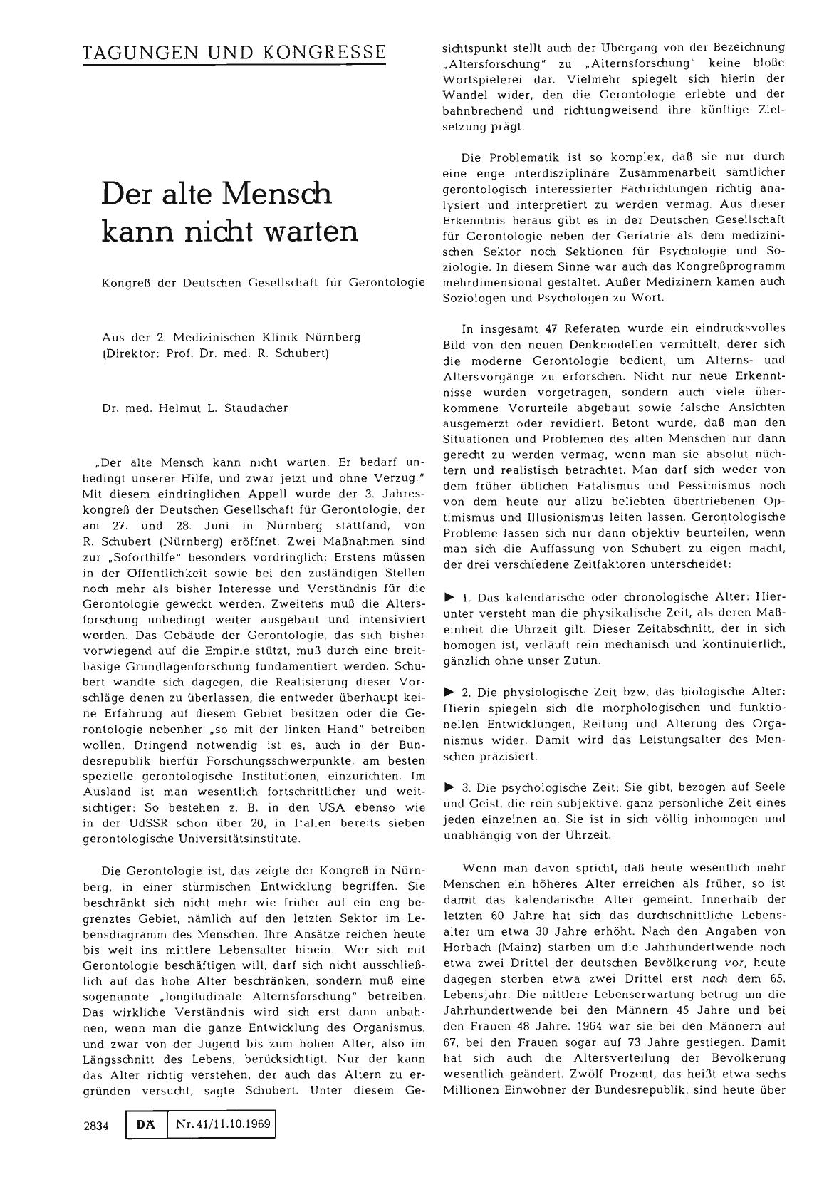 Vorschauseite 1: Der alte Mensch kann nicht warten