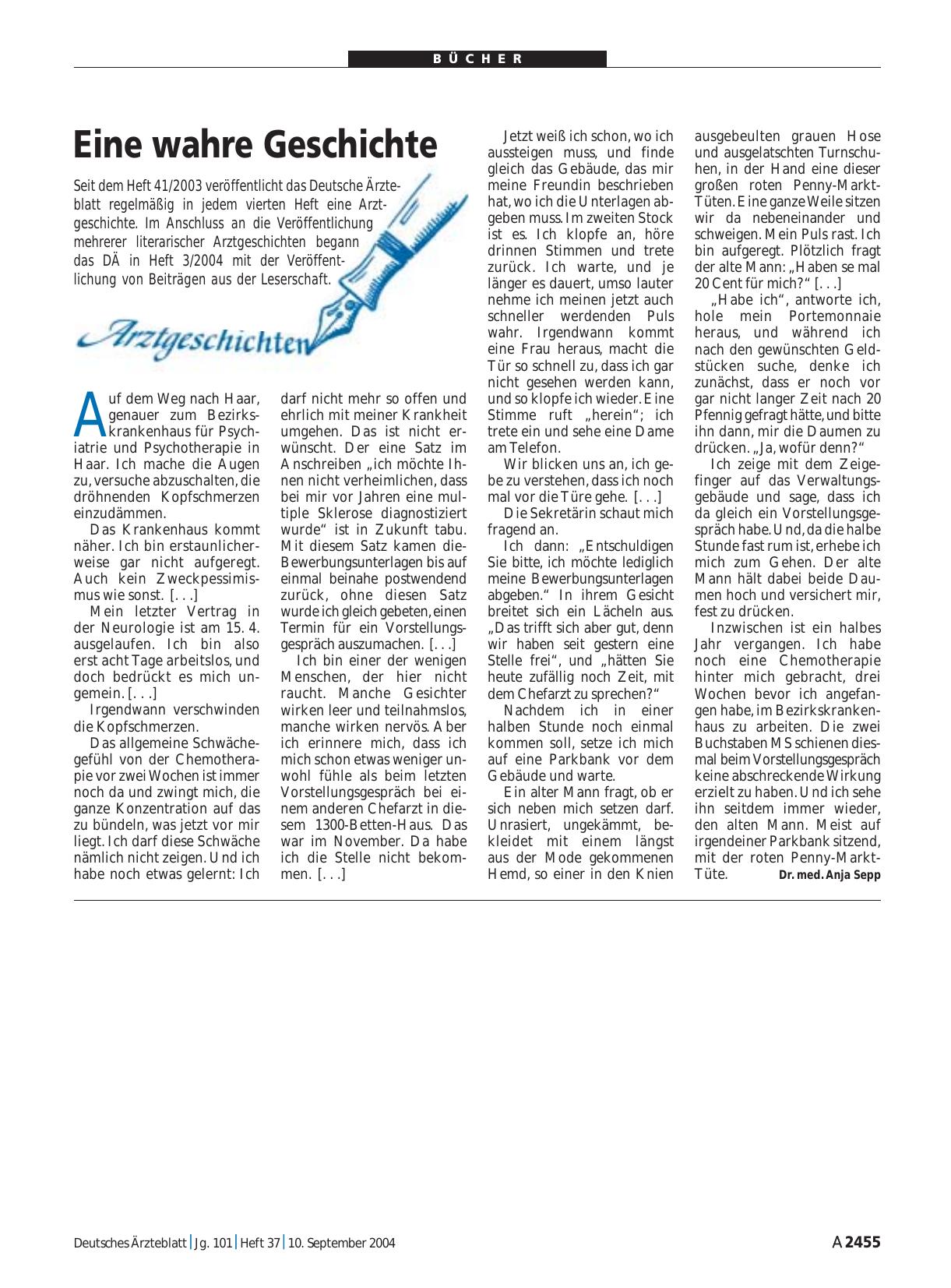 Vorschauseite 1: Eine wahre Geschichte