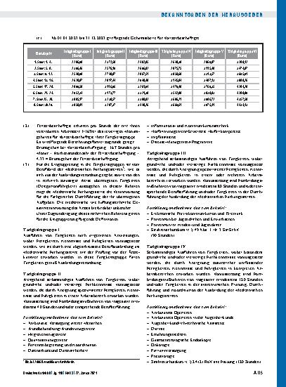 Vorschauseite 2: Manteltarifvertrag für Medizinische Fachangestellte/Arzthelferinnen